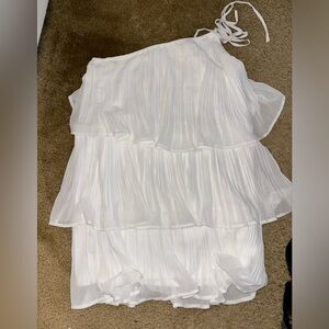 White One Shoulder Dress